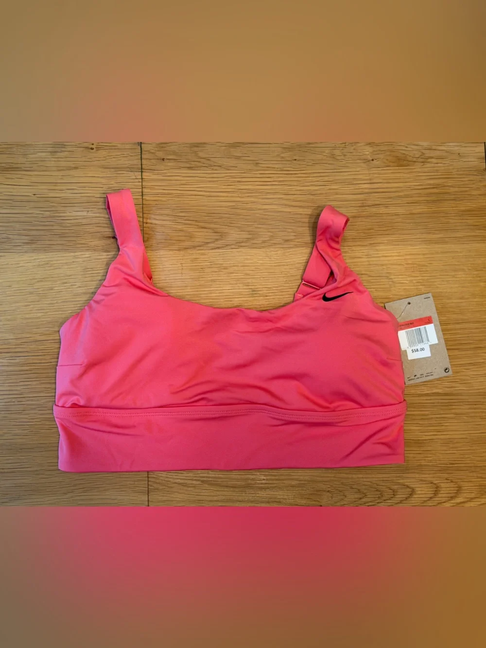 Nike Women's Essential Scoop Neck Midkini Swim Top Size Large